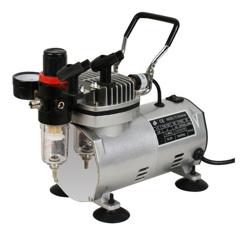 Imagen 2 de 7 de Kit 3 Aerografos Profesional Compresor Master Rudo