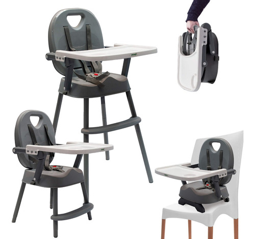 Silla De Comer Bebe 3 En 1 Love 660 Convertible Booster Color Celeste Silla Convertible