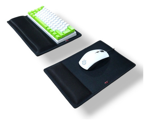 Pad Mouse Con Reposa Muñeca + Keyboard-mat Para Teclado 60%