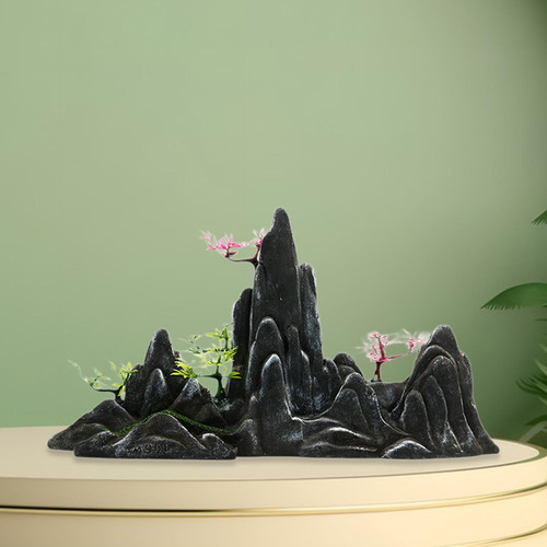 Cwa Decoración De Acuario, Vista A, Adorno De Piedra De