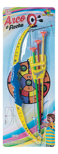 Arco Flechas Ventosa Atirar Alvo Arqueiro Brinquedo Infantil