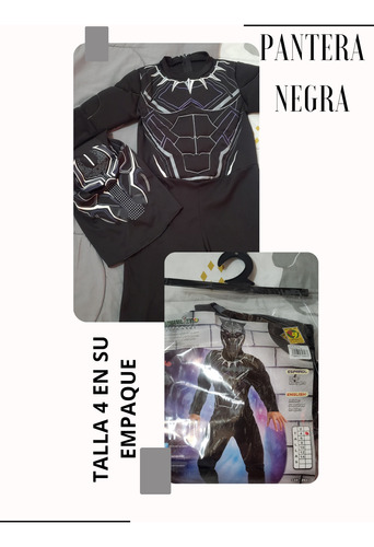 Disfraz De Pantera Negra, Talla 4 