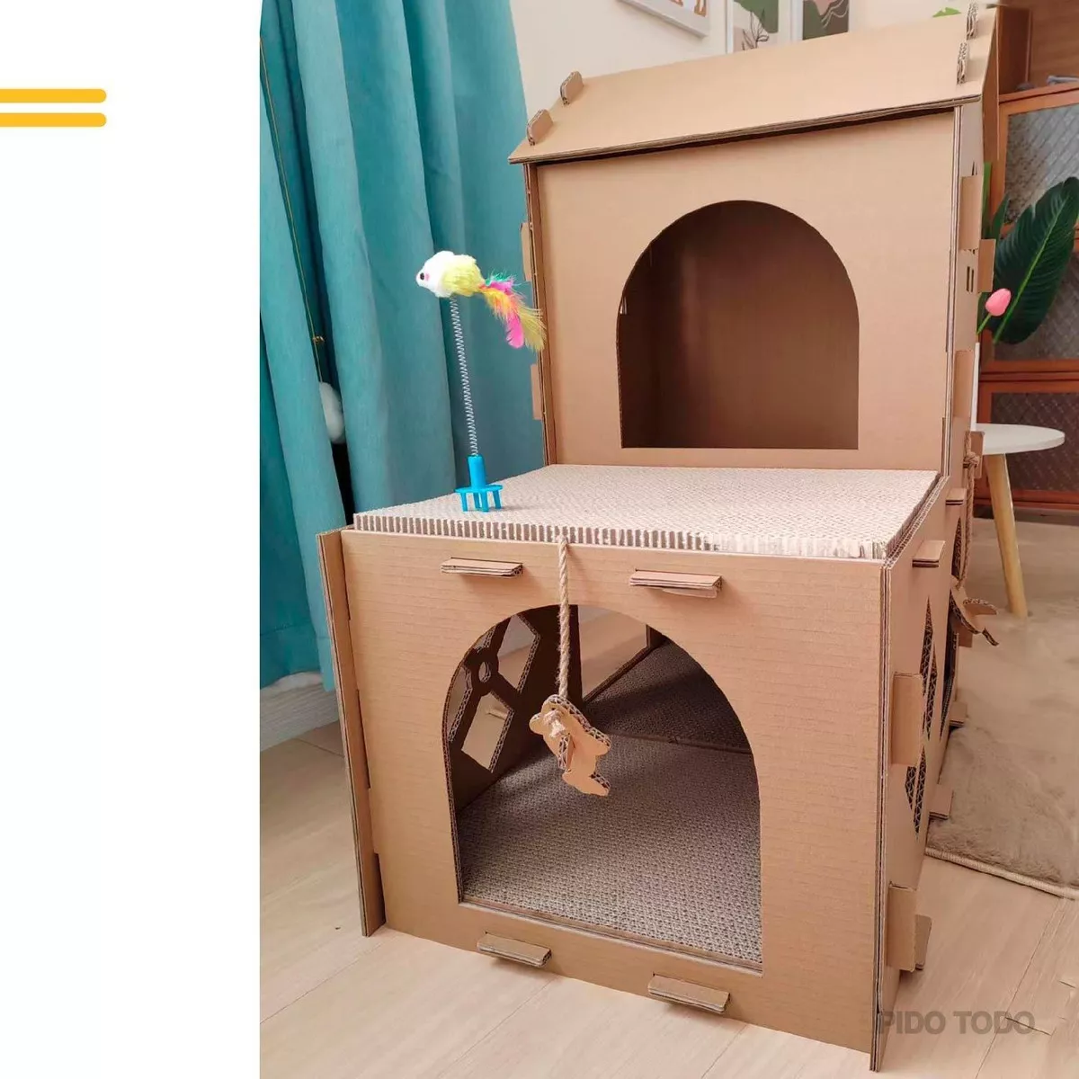 Tercera imagen para búsqueda de casas para gatos de carton