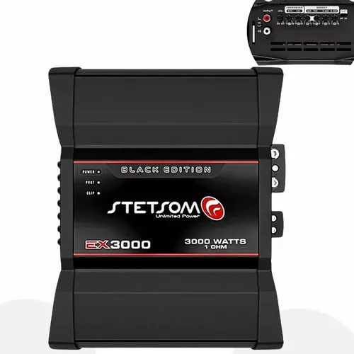 Modulo Digital Mono Stetsom Ex-3000 Black 1 Canal Crossover