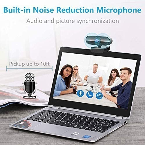 Camara Web Usb 1080p Webcam Con Microfono Para Computadora