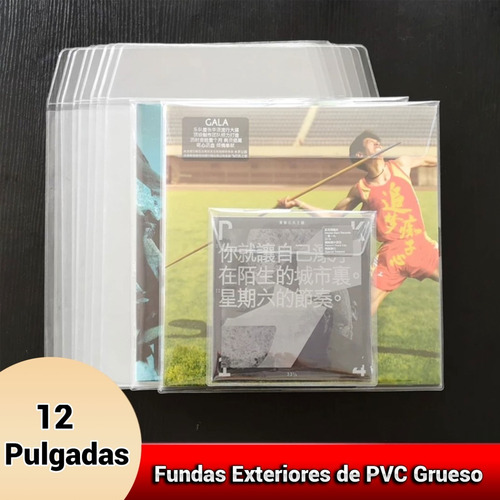 Imagen 7 de 10 de 25 Fundas Exteriores De Pvc Grueso Para Discos De Vinilo Lp