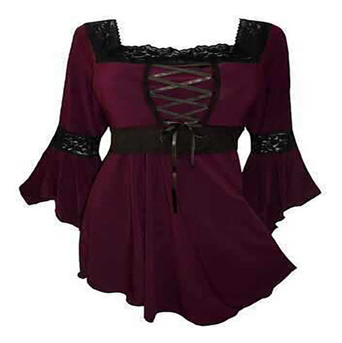 Cl1 Favorecedor Top Peplum For Mujer De Talla Grande Con
