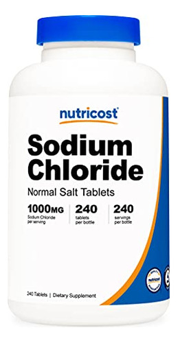 Cloruro De Sodio Nutricost 1000mg 240 Cap Nutricost