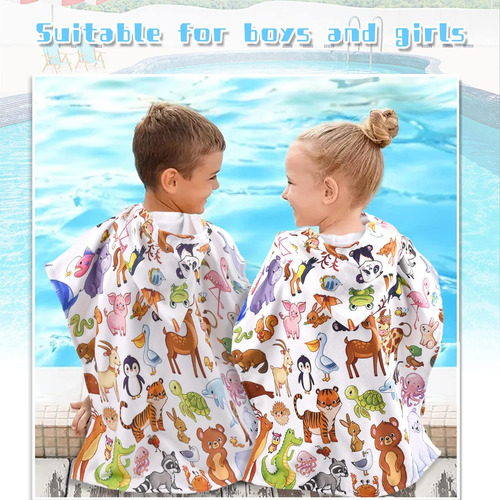 Toalla De Baño Con Capucha Para Bebé, Toalla De Poncho Con T