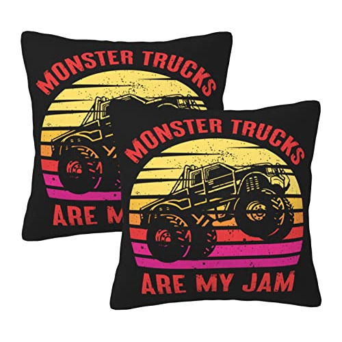 Fundas De Almohada  Monster Trucks Are My Jam  Juego De...