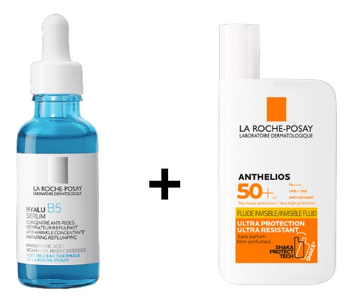 Combo La Roche Posay Serum Antiedad Hyalu B5 + Solar Uv Mune