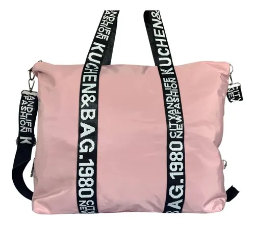 Bolsa de gimnasio y culturismo de color rosa para mujer