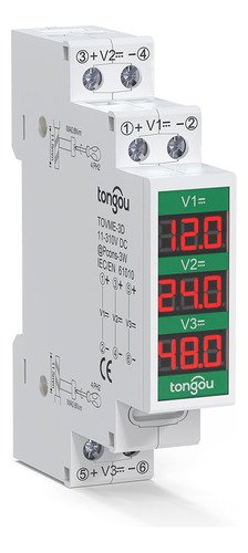 Medidor De Voltaje, Medidor Led, Compacto, Inteligente, De C