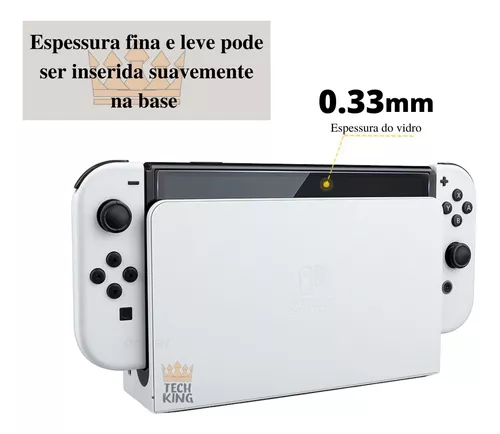 Capa (alta Proteção) Tpu + Pelicula P/ Nintendo Switch Oled