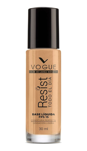 Base Líquida Vogue Resist Fps 15 Miel X 30 Ml