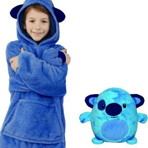 Sudadera Con Gorro 3 En 1 Peluche Almohadita Y Abrigo Ni os