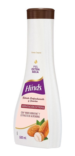 Crema Corporal Hinds Hidratación Extrema Almendras 500ml