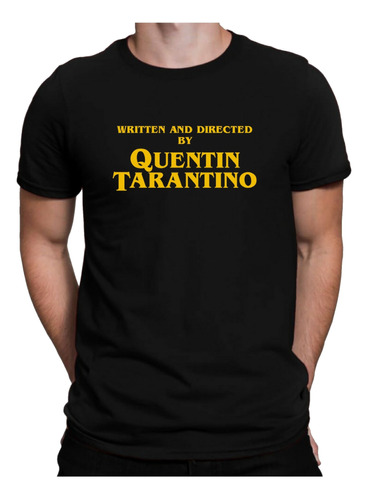 Camiseta Escrito E Dirigido Por Quentin Tarantino Camisa 