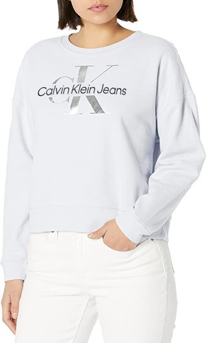 Sudadera Para Dama Con Logo Calvin Klein Original