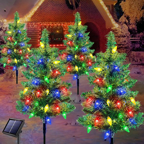 Luces Solares Navidad Decoración Exterior 80 Led C6 Patio Ja