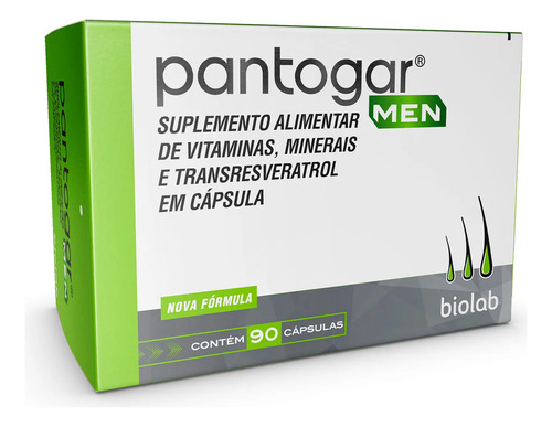 Biolab Pantogar 90 Cápsulas Vitaminas Sem Sabor Sem Sabor