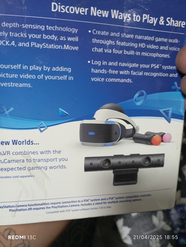 Sony Vr - Consola De Juegos De Realidad Virtual (Usado)