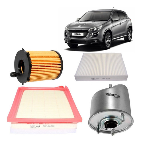 Kit De Filtros Para Peugeot 4008 1.6 Dv6dt 2010 2017