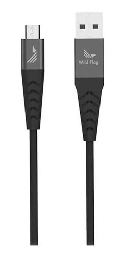 Cable Datos Wild Flag Micro Usb Universal 1.2m Negro
