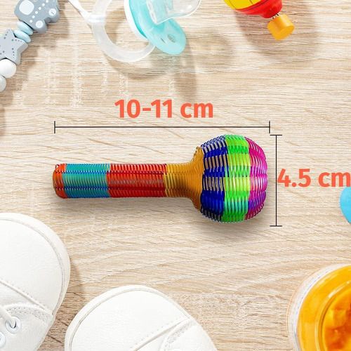 2 Sonajas Para Bebe 0 A 3 Meses Estimulación Temprana
