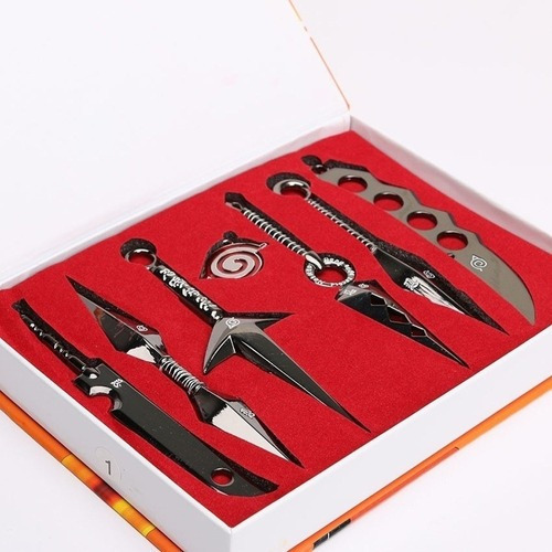 Set De 7 Piezas De Accesorios De Anime Naruto Kunai Shuriken