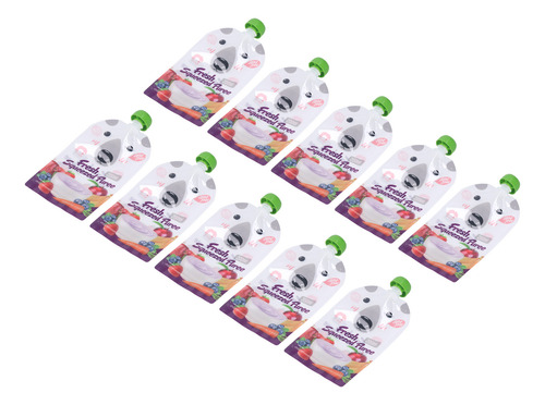 Bolsa De Comida Para Bebés Recargable, 10 Piezas, Reutilizab