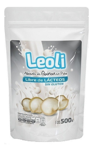 Leche Quinoa En Polvo Leoli Libre Lacteos Sin Gluten 500 Grs