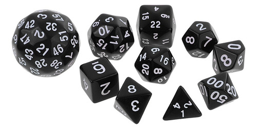 Juego De Dados Poliédricos De 10 Piezas Con Juego De D&d