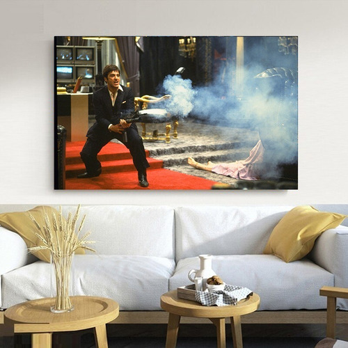 Cuadro Cine Scarface Tony Montana Diseño Moderno 90x60 M5