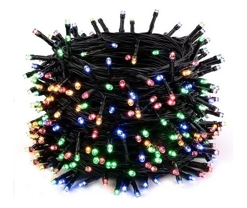 Luces Guirnalda 34 Metros Navidad 500 Led Con Enchufe A 220v