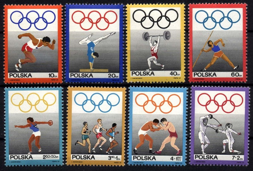 Polonia 1969 Juegos Olimpicos Serie Completa Mint