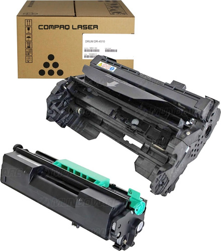 1 Fotocondutor + 1 Toner Sp4510 P/ Uso Ricoh Sp4500 Sp4510sf