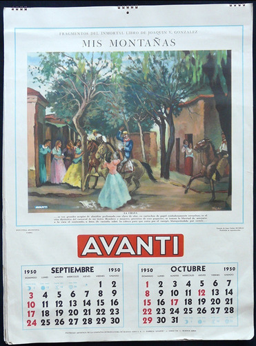 Imagen 6 de 7 de Antiguo Almanaque Avanti. Año 1950 (completo). 15005
