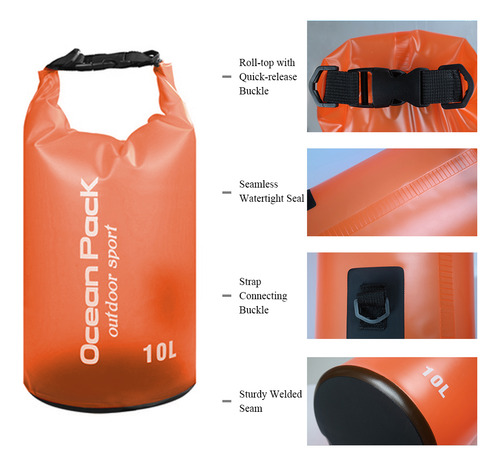 Bolsa Seca Plegable De Pvc Para Deportes Acuáticos Y Almacen