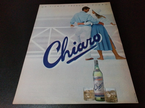 (pb355) Publicidad Clipping Cinzano Chiaro * 1987