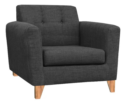 Sillon Sofa 1 Cuerpo Retro Nordico Placa Soft Antidesgarro