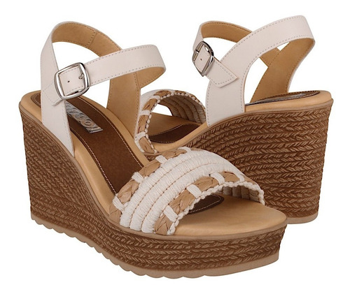 Sandalias Dama Stylo 282 Simipiel Beige