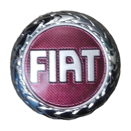 Emblema Da Grade Fiat Palio 2001 A 2004 Vermelho