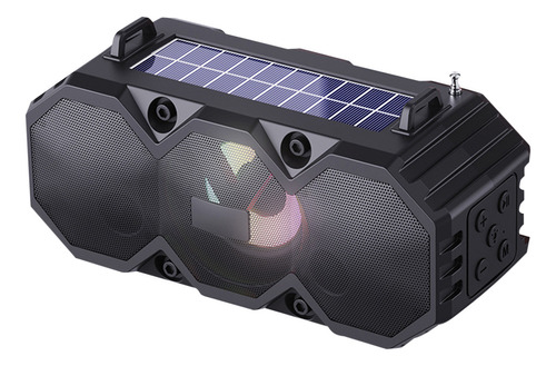 Altavoz Bluetooth Solar Portátil Con Subwoofer