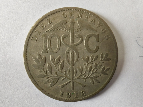 Moneda Bolivia 10 Centavos 1918(x1423