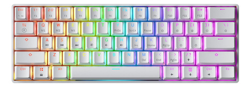 Gk61 Teclado Mecánico Juegos 61 Teclas Multicolor Rgb Led