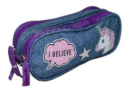 Imagem 6 de 10 de Mochila Escolar Menina Lancheira Estojo Unicórnio I Believe