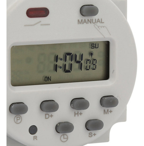 . Interruptor Temporizador Programable 7 Días 1s~168h 5va