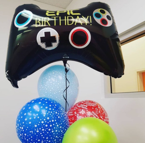 Pack Globo Metálico Fiesta Gamer Epica 3pack