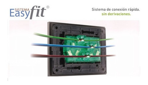 Imagen 2 de 5 de Pack X 20 Modulo Toma Doble 10a Blanco Borne Easyfit Cambre